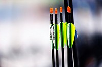 Colored arrows for archery