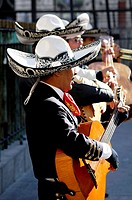 Mariachis playing in the Puerta del Sol, Madrid, Spain