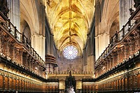 Choir of Santa Maria de la Sede Cathedral, Seville, Spain
