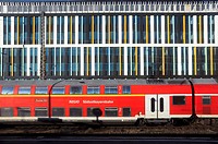 Train abstract - seen at Munich train station, Germany