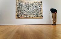 Number 1A, 1948, by Jackson Pollock American, 1912-1956, Oil and enamel paint on canvas, 68´ x 8´ 8´ 172 7 x 264 2 cm, MOMA, New York City,