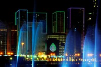 Modern towers, Doha, capital of the Emirate of Qatar, Arabian Peninsula, Persian Gulf, Middle East.