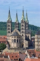Dom von Osten, Blick vom Turm der Martinskirche, Bamberg
