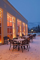 Mammoth Hot Springs Hotel, Winter, Yellowstone NP, WY