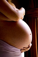 Silhouette of Pregnant Woman - Hollywood, Florida USA