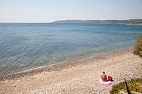 agia fotia, agia fotini beach, island of chios, north east aegean sea, greece, europe