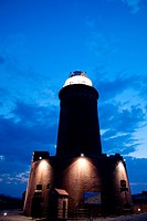 Lighthouse in the Harbour of Kolobrzeg at night