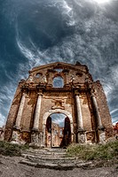 Belchite City, Old Belchite, ruins of the town destroyed during the civil war, Aragon, Zaragoza Province, Spain, Europe