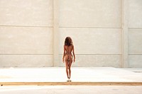 Naked black woman