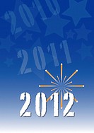 Background with space for text and pictures  Theme: New Year 2012