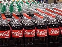 Rows of Coca Cola and other sodas