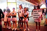 Prostitutes outside a bar, Pattaya beach resort and centre for sex tourism, Thailand