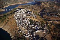 Aerial view of Iznajar, Cordoba,Spain