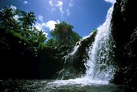 Cascade Falls on Samoa Island
