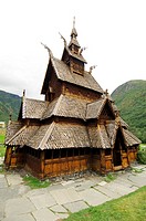 World famous old Stave Church in Norway