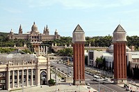 Plaza de Espana, Barcelona, Catalonia, Spain