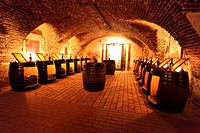 Narodny salon vin - the historic wine cellar in Pezinok, where the best 100 slovak wines of each year are displayed, Slovakia