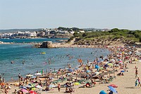 The beach at Sant Marti d´Empuries, Costa Brava, Catalonia, Spain