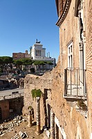 Balcony from Augustus Exedra, with Imperial Forums, Vittoriano and Capitol, Rome