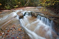 Ledge Brook during the autumn months in the White Mountains, New Hampshire USA  This brook is located off of the Kancamagus Scenic Byway, which is one...