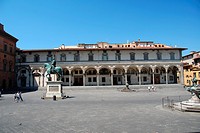 Piazza della Santissima Annunziata, Florence, Tuscany, Italy, Europe
