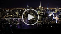 Top of the Rock Rockefeller Center, New York City, time lapse