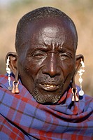 Portrait of a Maasai man, Ngogongoro conservation Area, Tanzania