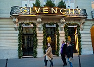 Paris, France, Luxury Christmas Shopping, Givenchy Clothing Store , Front Entrance, Avenue George V