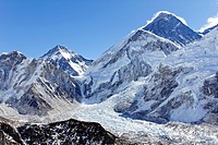 View of Mount Everest from the summit of Kala Pathar, Everest Region, Nepal