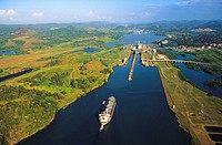 Miraflores Locks  Canal de Panama  Panama