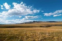 beautiful landscape in the Orkhon River Valley of Central Mongolia