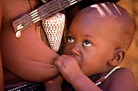 Himba Child Nursing - Orupembe Conservancy - Kaokoland, Namibia