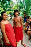 Dancers, Ifalik Island, Yap, Micronesia