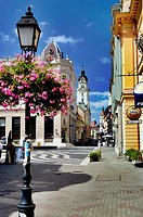Hungary, Pecs, Szent Mor Utca Street