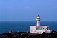 Punta Spadillo lighthouse, Pantelleria Island, Trapani, Sicily, Italy