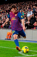 FC Barcelona - Zaragoza, Lionel Messi, Camp Nou, Barcelona, Spain