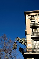 Casa Bruno Cuadros on La Rambla, Barcelona, Catalonia, Spain, Europe
