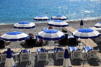 Beach, Nice, Cote d Azur, Alpes Maritimes, Provence, French Riviera, France, Europe