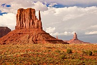 Iconic western landscape in Monument Valley
