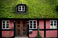 Denmark, Near Lejre, Half-timbered house