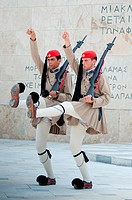 Guards parade at Syntagma square, Athens, Greece