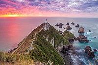 Nugget point cape in Kaimataitai, South Island, New Zealand