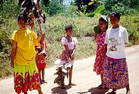 Rural Micronesian people on Pohnpei, Federated States of Micronesia