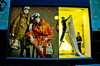Fashion window shop at London, England