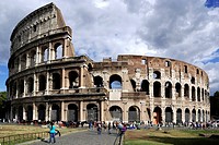 Colosseum at the Piazza del Colosseo in Rome - Caution: For the editorial use only  Not for advertising or other commercial use!