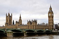 Westminster Bridge and Houses of Parliament, London