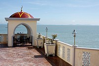 Terapung floating mosque in the province of Penang in Malaysia near Georgetown