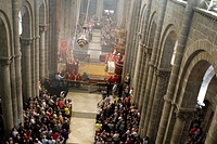 ´Botafumeiro´ famous thurible found in the cathedral, Santiago de Compostela.