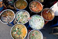 Street food on sale in market, Chiang Mai, Thailand
