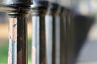 Iron fence close up at Green Park, London, England, UK, Europe
